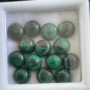 Green Malachite Cabochons $40